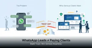 whatsapp leads not converting to business without trust indications